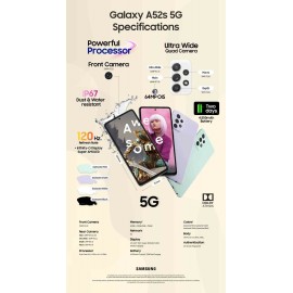 گوشی موبایل سامسونگ Galaxy A52s 5G ظرفیت 128 گیگابایت و رم 8 گیگابایت